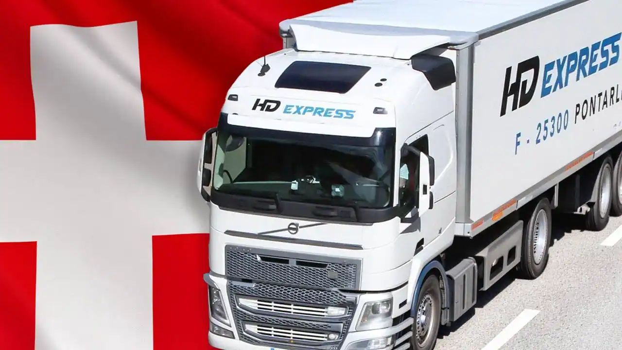 Camion HD Express pour transport transfrontalier France-Suisse